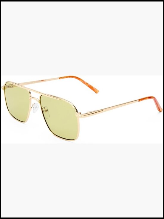 Gold Vintage Tort Aviator Sunglasses Unisex Retro Style